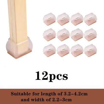 protège pieds chaise silicone antidérapant protection sol feutre moderne adhésif beige marron noiriaux