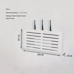boîte rangement routeur modem optique cable électrique moderne adhésif blanc fleuri