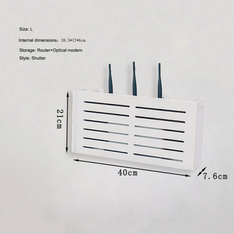 boîte rangement routeur modem optique cable électrique moderne adhésif blanc fleuri