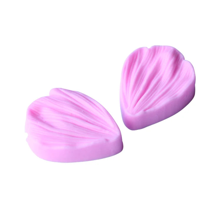 feuilles artificielles silicone vert rose veines plissées decoratives cuisson gâteau artisanal mariage