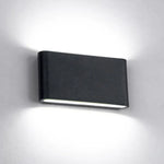 applique murale led 12w 6w waterproof contemporaine noir blanc fixations adhésives intérieure extérieure