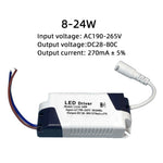 adaptateur alimentation led driver 36w 110v 220v sortie 24v transformateur 12w 24w plafonnier