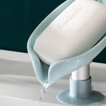 support savon moderne pp bleu clair succion transparent opacité matériau durable salle bains