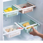 paniers rangement réfrigérateur blanc perforés moderne adhésif pratique kitchen organizer kitchen accessories