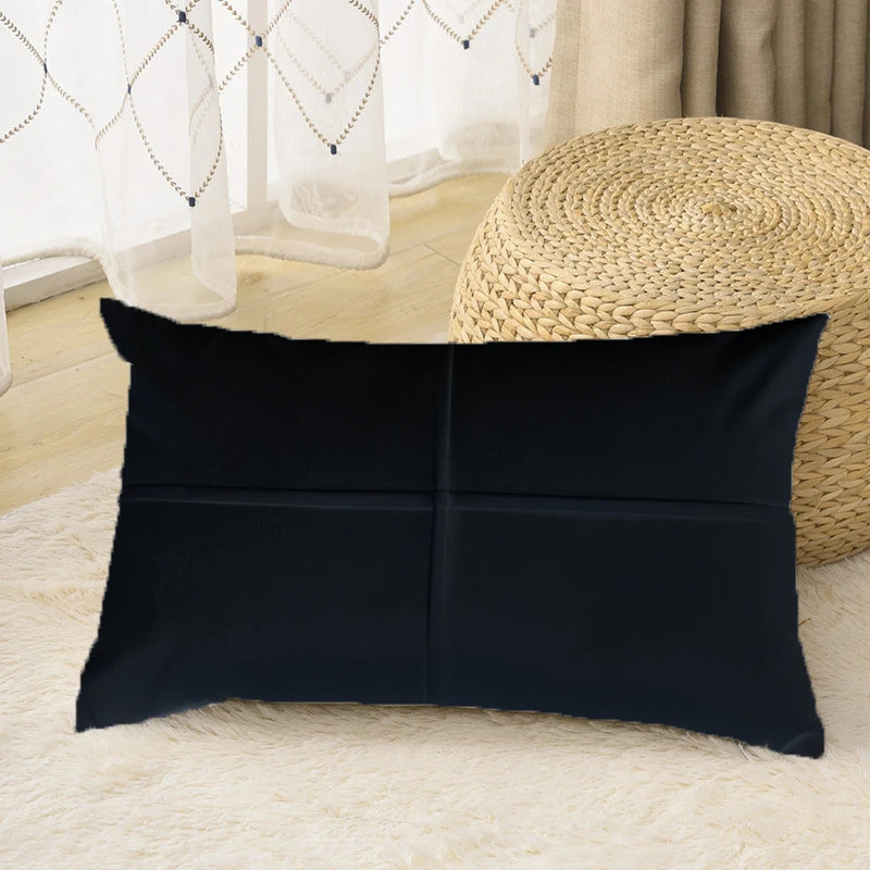 housse coussin velours décorative canapé salon moderne couleur unie simple