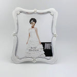 cadre photo blanc bordure décorative classique élégant 4x6 5x7 papier noirintérieur