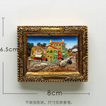 cadre photo or peinture van gogh art miniature aimants réfrigérateur nature morte starry sky