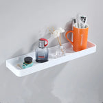 étagère murale moderne blanc aluminium poli 40cm 30cm 50cm tasse parfum diffuseur