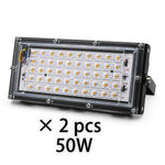 projecteur led 100w 50w noir moderne ip65 extérieur intérieur 220v