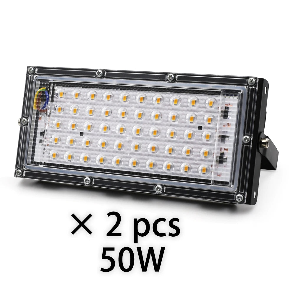projecteur led 100w 50w noir moderne ip65 extérieur intérieur 220v