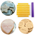 lettres numéros boîte rangement moule biscuits diy décoratif personnalisables alphabet géométrique