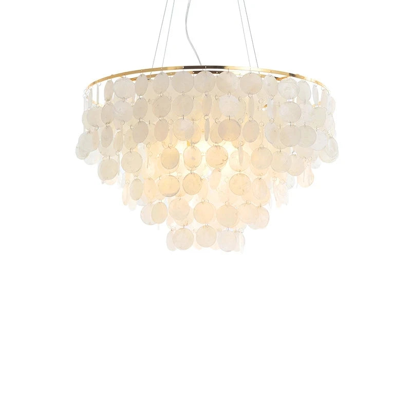 Suspension lumineuse moderne élégante blanc doré translucide clips câbles pendentif chambre