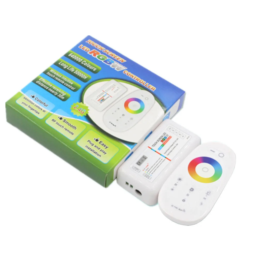 contrôleur led rgb tactile 2.4g wireless intuitive blanc arc ciel moderne certifications ccc cem