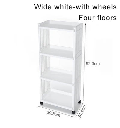 chariot rangement blanc moderne plateaux roulettes support cuisine respectueux environnement