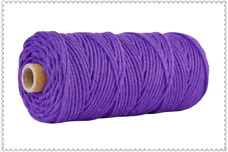 corde macramé coton torsadé mm décoration artisanale rustique fait main textile maison