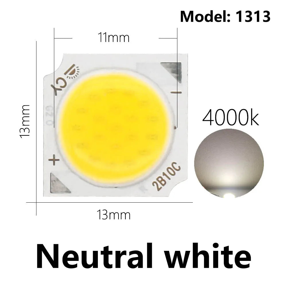 ampoule led cob 10w blanc 6500k 360deg 10000h rond moderne aluminium