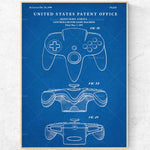 Schéma technique d'un contrôleur de jeu électronique breveté, comprenant des boutons et des commandes pour une expérience de jeu interactive.