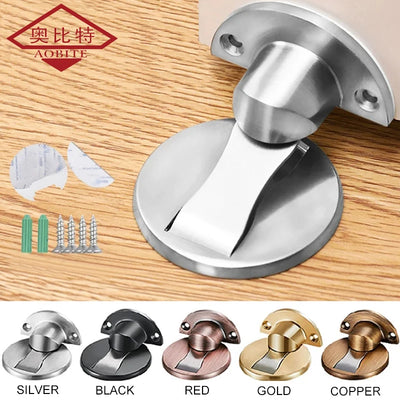 Butée de porte magnétique noire pour meuble de cuisine