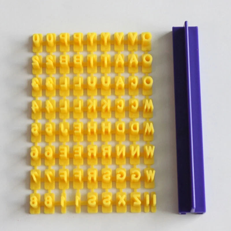 lettres numéros boîte rangement moule biscuits diy décoratif personnalisables alphabet géométrique