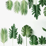 feuilles artificielles vertes plante tropicale branche monstera décoration intérieure décoration extérieure moderne feuilles différentes