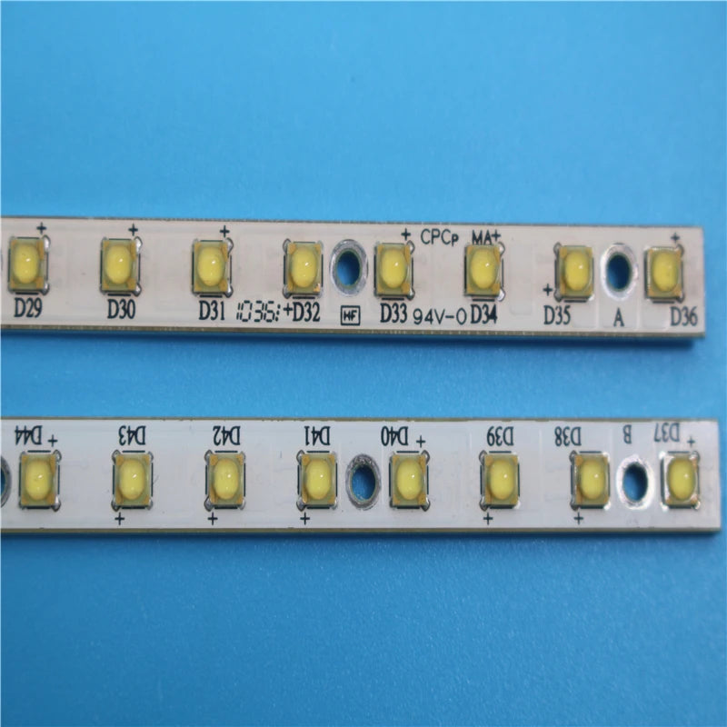 ruban led blanc points lumineux jaunes moderne connecteur extrémités led 36 blancs