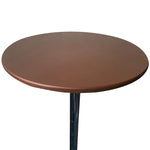 nappe table ronde moderne imperméable polyester couleur blanc jaune marron noir