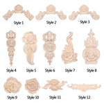 appliques decoratives bois floral sculptees baroques naturelles decoration murale farmhouse classic