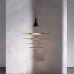 suspension lumineuse blanc moderne acrylique nordique opaque salon chambre