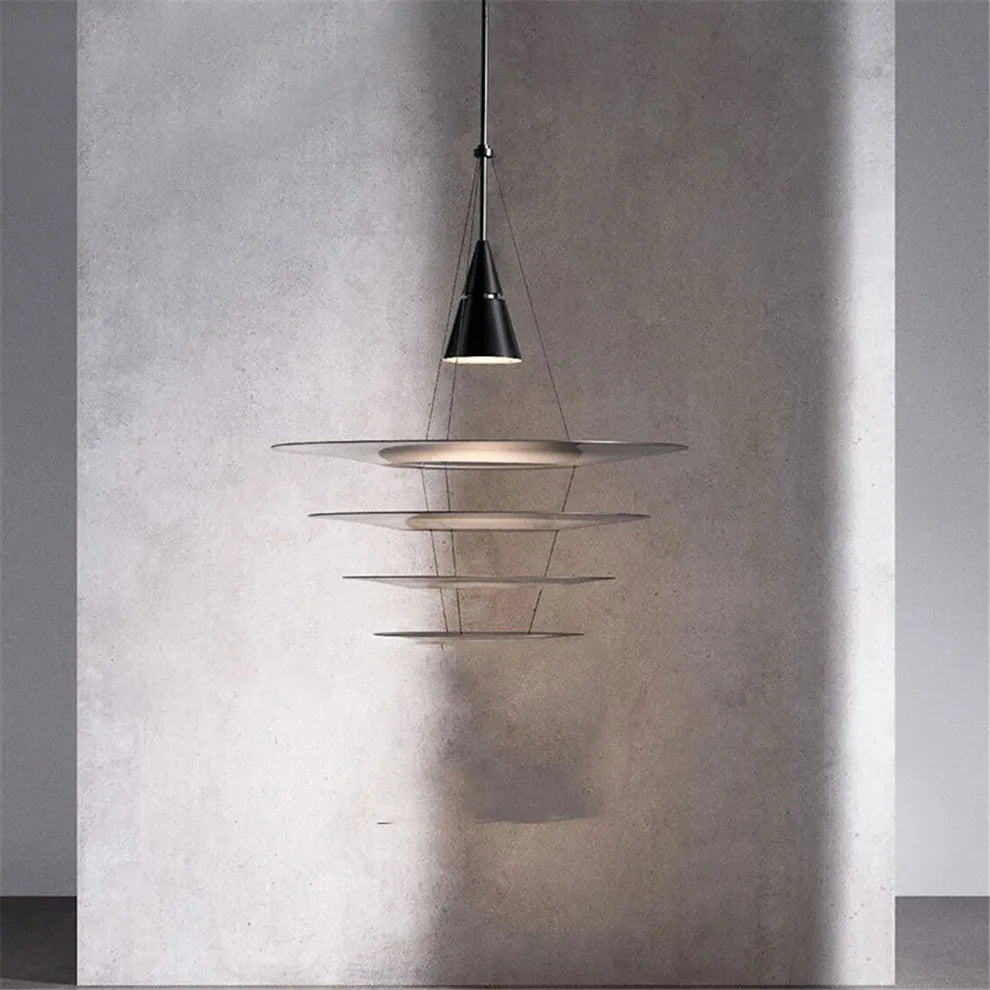 suspension lumineuse blanc moderne acrylique nordique opaque salon chambre