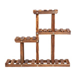 Porte plante design bois pour interieur