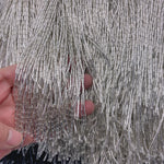franges verre noires or argent decoratives 15cm textiles costumes 10cm moderne