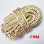 corde chanvre marron texture tissée haute ténacité naturelle rustique décoration artisanat DIY 1mm 2mm