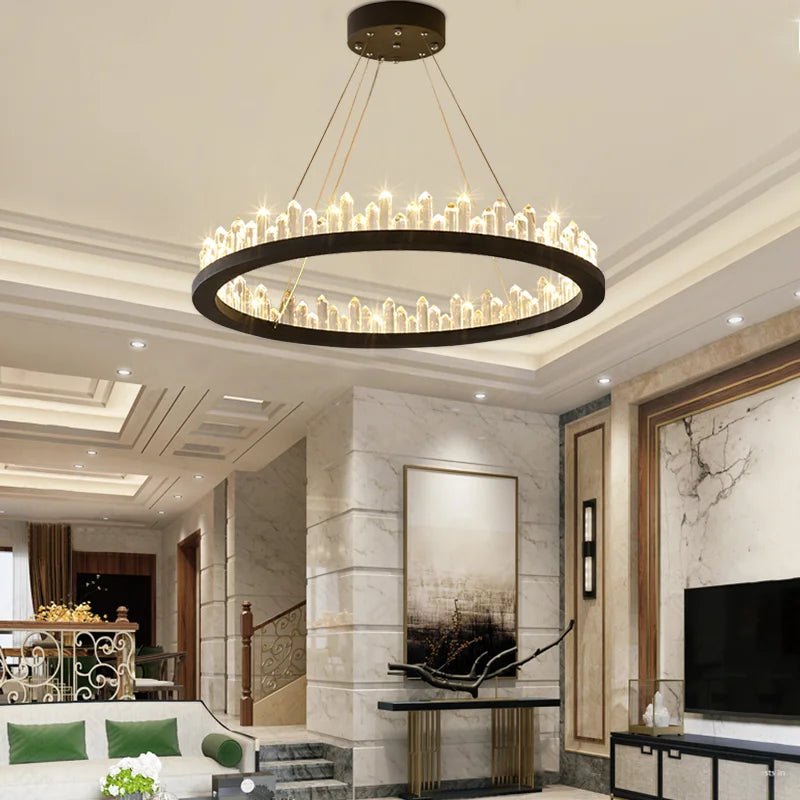 Suspension lumineuse moderne or blanc pendants coniques élégante salon chambrehôtel