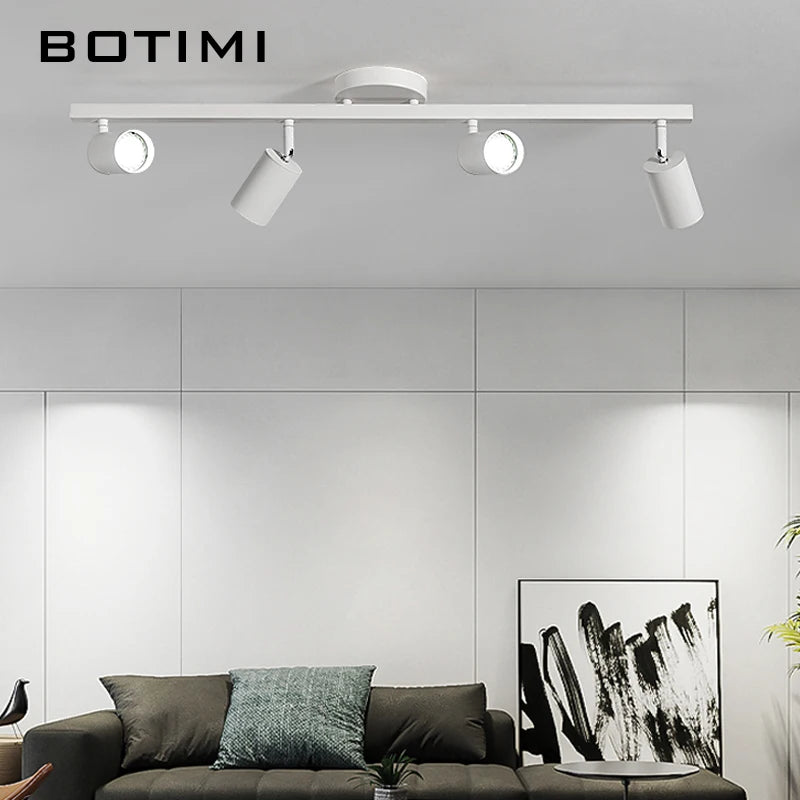 spots led blancs modernes réglables éclairage surface cuisine
