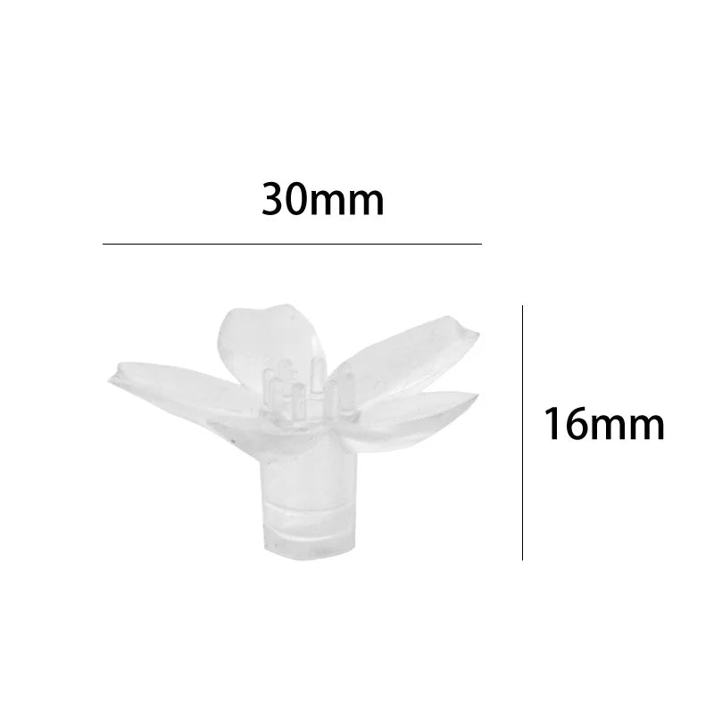 décorations noël fleurs transparentes petals modernes 100 pièces silicone souple LED vacances chambre
