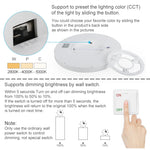 plafonnier led blanc moderne 24w 1080lm 10 15m² facile interrupteur mural