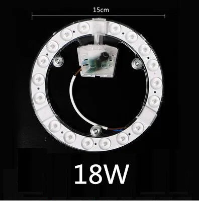 anneau lumineux led blanc moderne 12w 18w 24w 36w 48w vis connecteur électrique