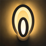 lampe murale moderne blanc circulaire minimaliste industrielle fixée mur LED