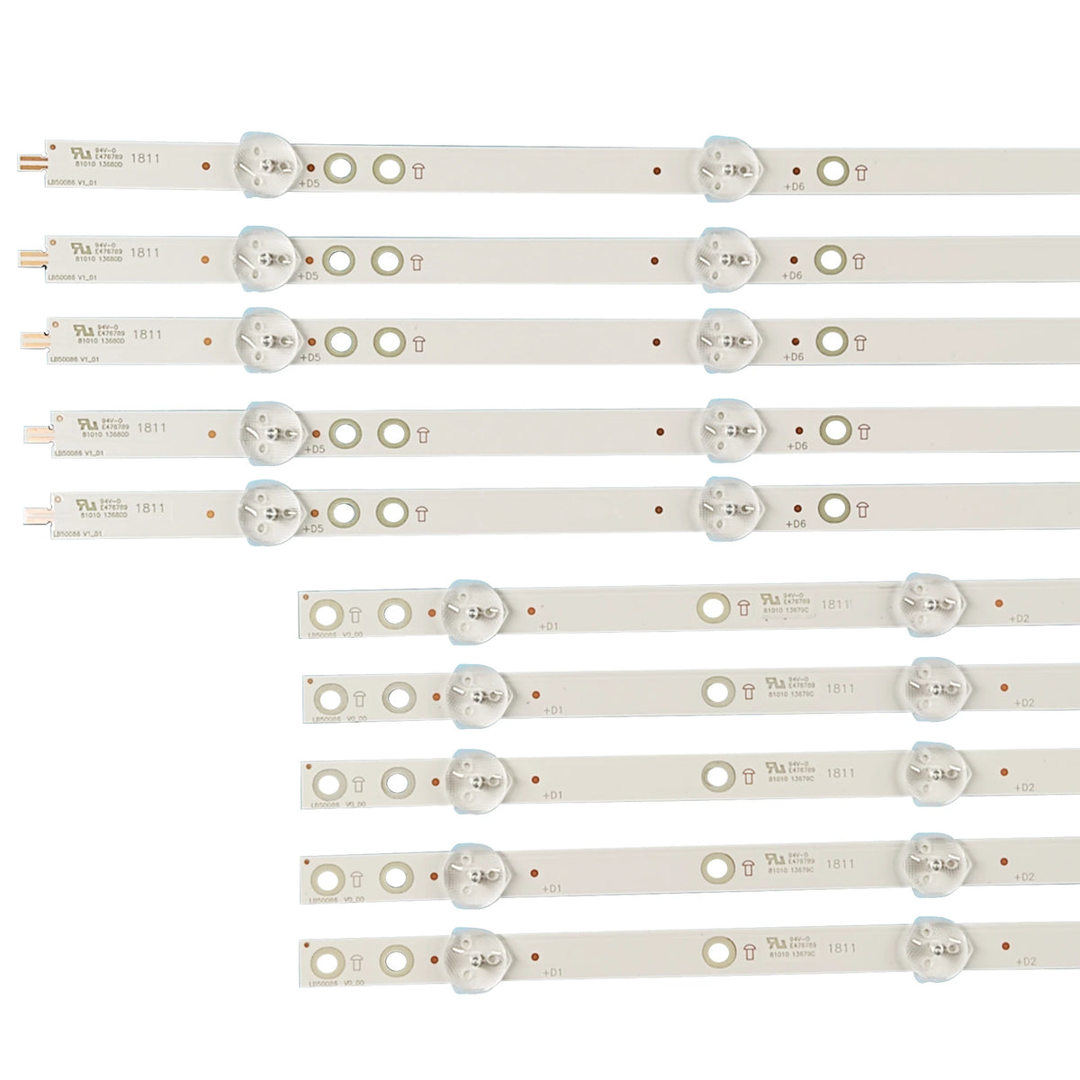 bande lumineuse led blanc moderne leds 1002mm connecteur électrique fixation