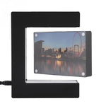 Cadre photo flottant magnétique en forme de cœur rouge avec éclairage LED
