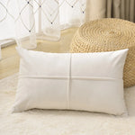 housse coussin velours décorative canapé salon moderne couleur unie simple