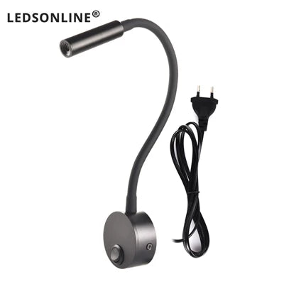 lampe murale led moderne bras articulé réglable lecture chambre blanche noir