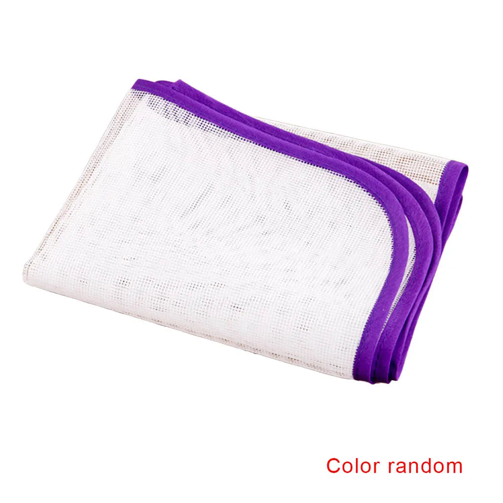 tapis repassage pliable nappe protection textile maille semi transparent utilitaire blanc violet jaune gris