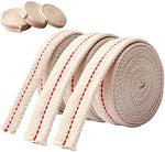 ruban coton blanc tissé points rouges rustique 1m 3m 5m
