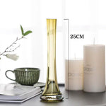 vases modernes violet gris bleu transparent décoration intérieure table contemporain