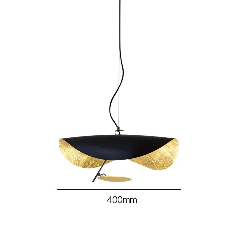 suspension lumineuse moderne noir doré texture métallique câble suspendu chambre salon étude