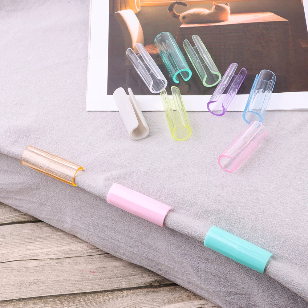 clips tissu blanc rose vert jaune bleu orange adhésif moderne multi fonction lit 12