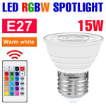 Ampoule LED RGB E14 spot rayures colorées moderne blanc opacité 50000h durée vie