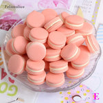 décoration noël macarons résine couleurs vert rose jaune classique artificiels 13x23mm non comestible