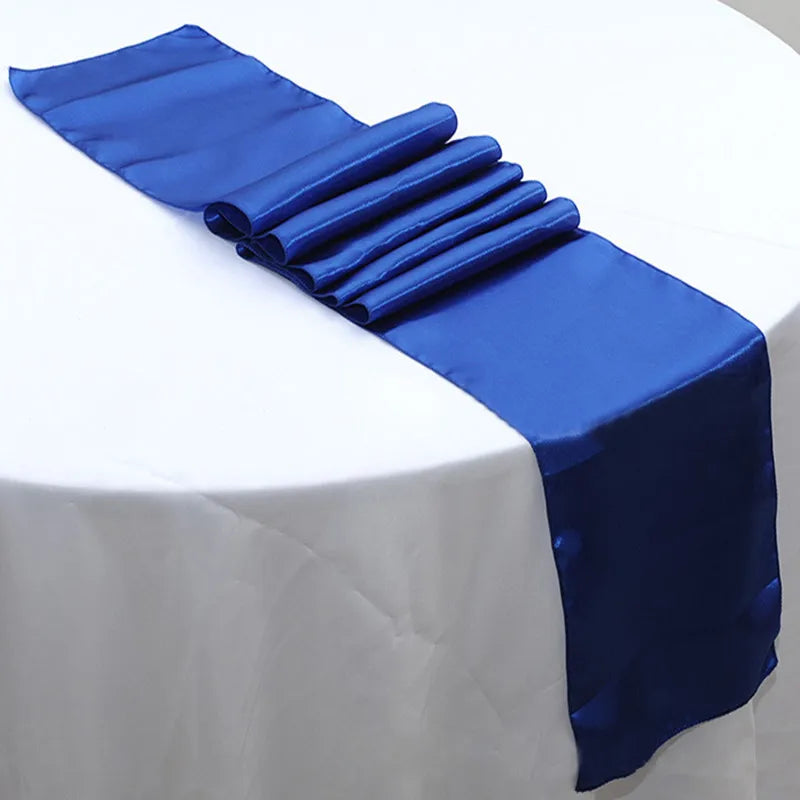 chemin table ruban satin uni décoration mariage banquet fête longue décoration table moderne